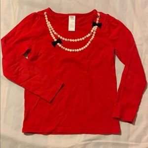 Gymboree Girls Shirt Size 8, 100% Cotton